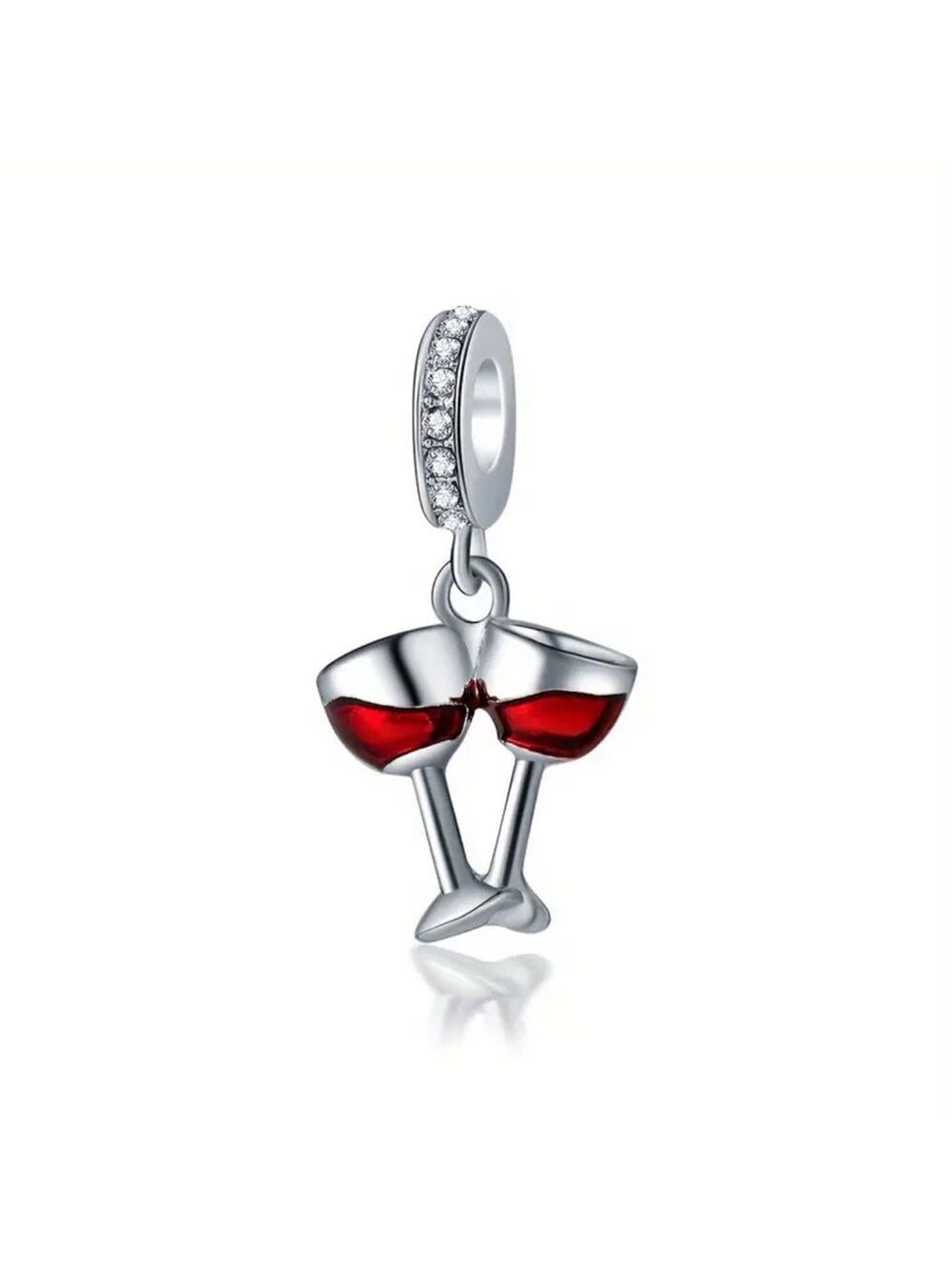 New Double Wine Glass Charm Pendant